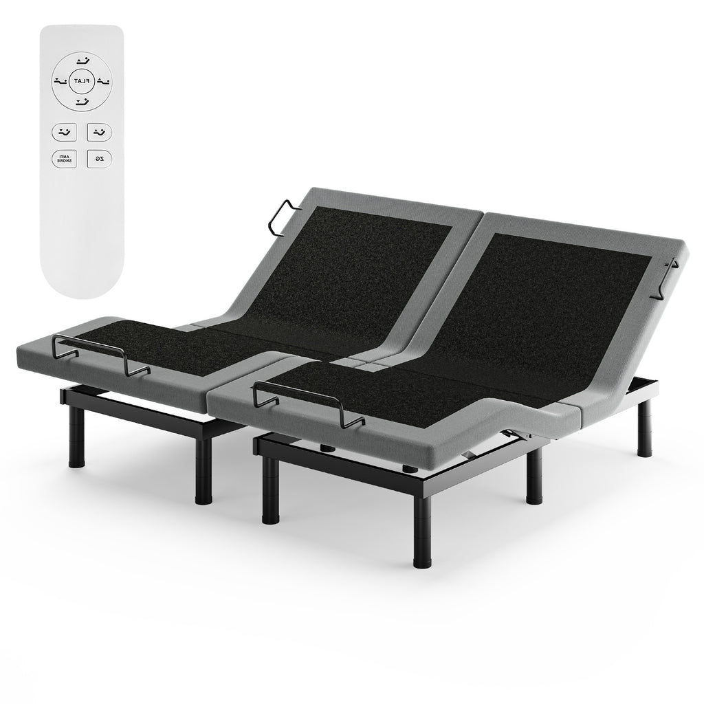 SAINCH Twin XL Adjustable Bed Frame with Massage, Electric Bed Base Frame with Adjustable Head and Foot, Wireless Remote, Zero Gravity & Anti-Snore