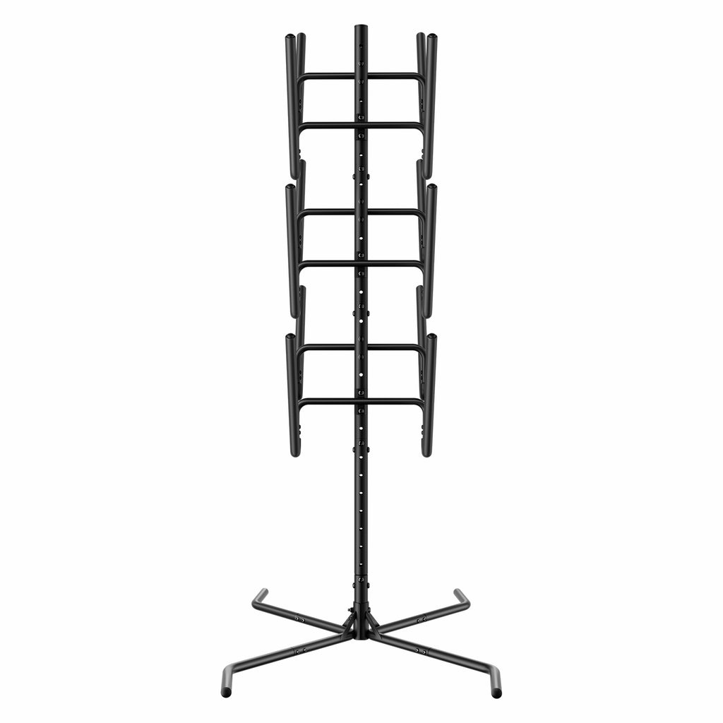 Cottinch Freestanding Surfboard Rack, Heavy Duty Steel Surfboard Storage Rack with Protective Foam, Adjustable Vertical Holder for Surfboards, SUPs, Paddle Boards & Snowboards, Indoor & Garage Use