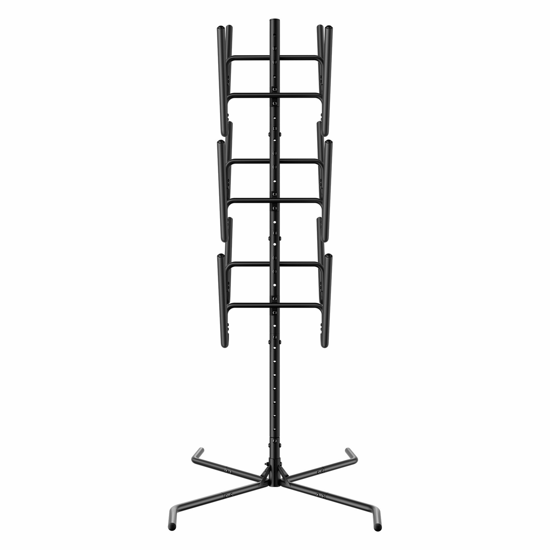 Cottinch Freestanding Surfboard Rack, Heavy Duty Steel Surfboard Storage Rack with Protective Foam, Adjustable Vertical Holder for Surfboards, SUPs, Paddle Boards & Snowboards, Indoor & Garage Use