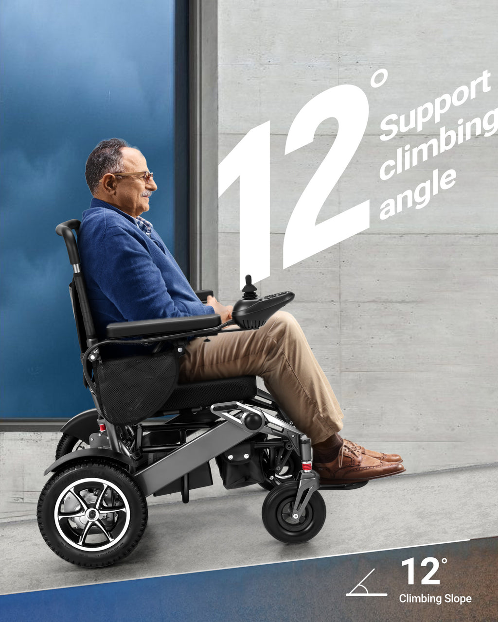 Wefree 20 Miles Electric Wheelchair for Adults Seniors,Foldable Motorized Wheelchair ,300lbs Limit