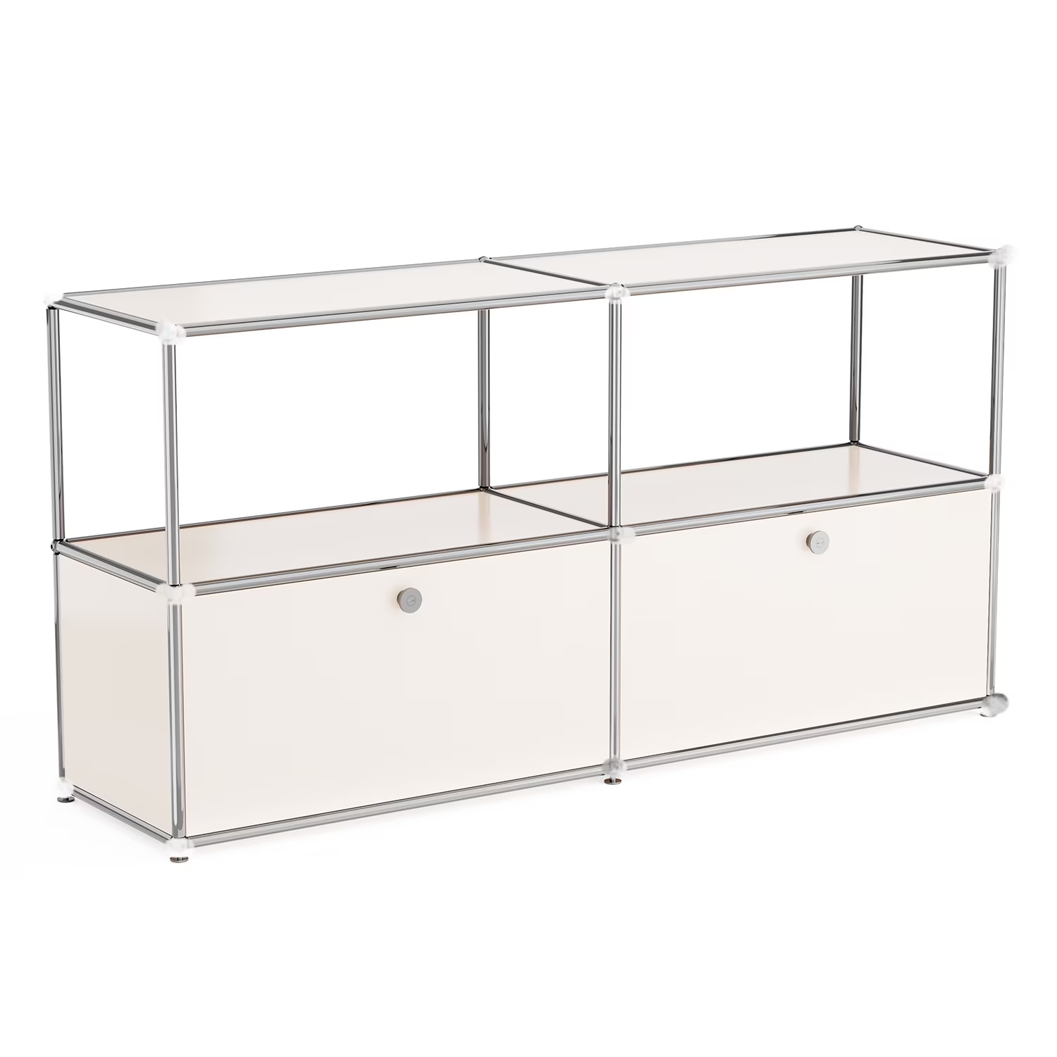 Raffle Pinker Metal Storage Organizer Cube Storage Cabinet Modern Accent Steel Organizer for Living Room Bedroom,White