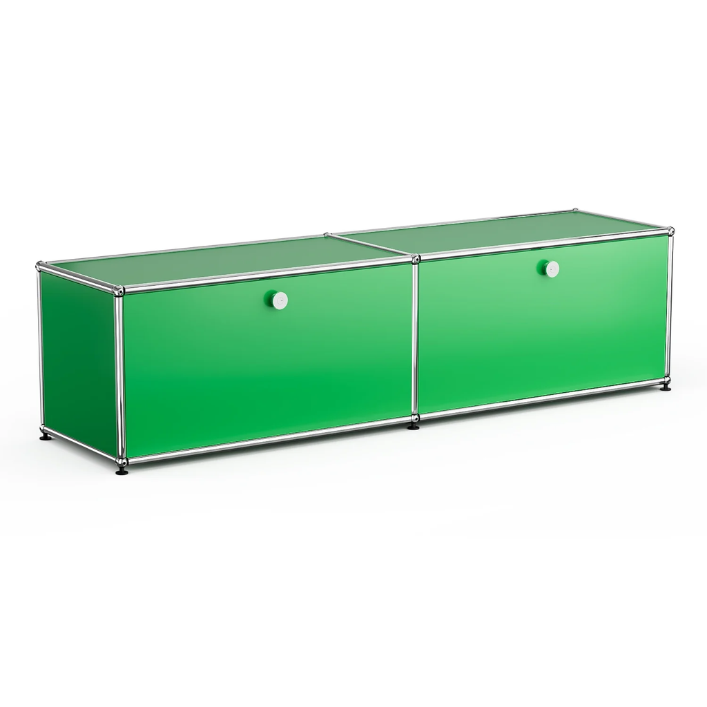 Cottinch Floorstanding Accent Cabinet,Metal Storage Cabinets with 2 Doors for Living Room Bedroom