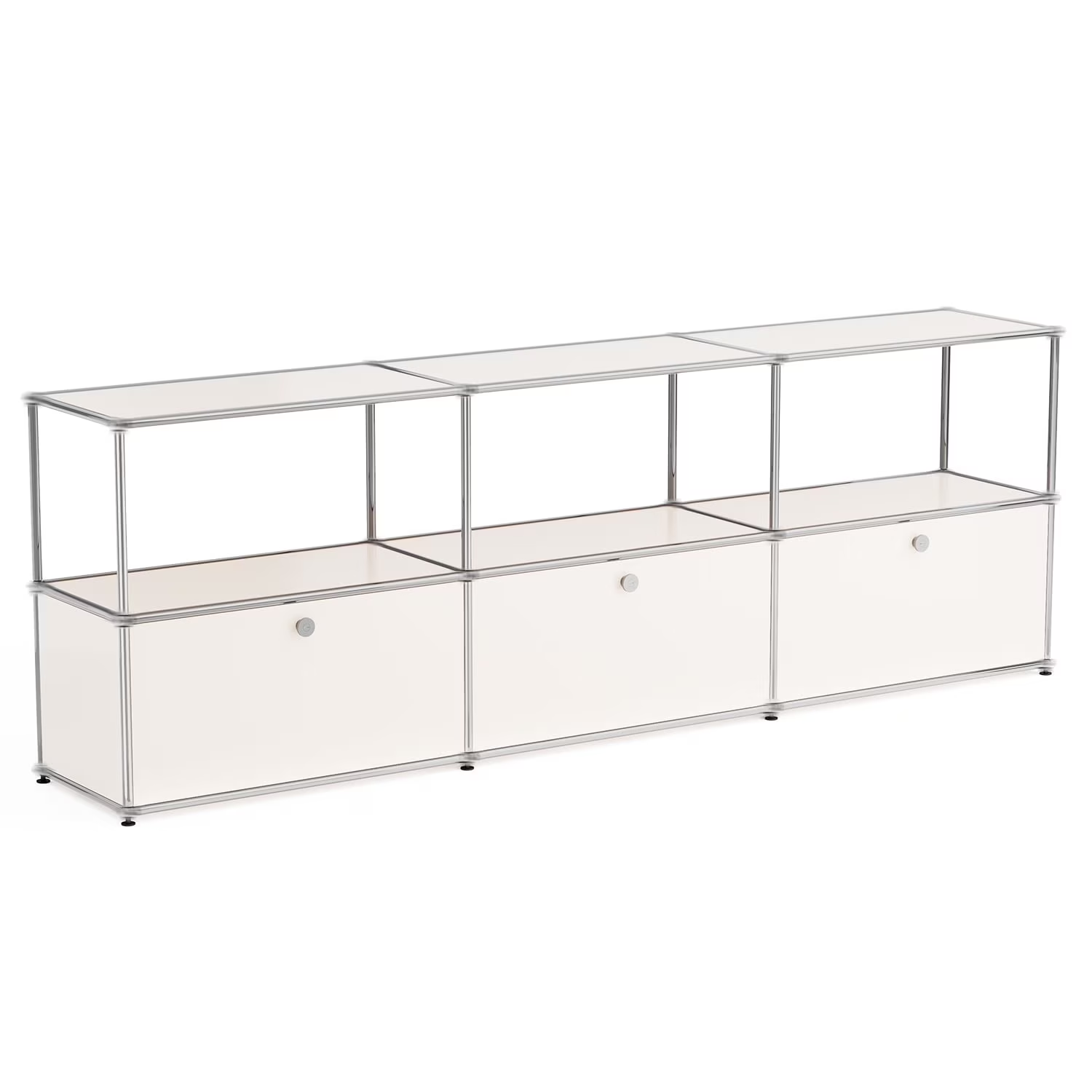 Raffle Pinker Metal Storage Organizer Cube Storage Cabinet Modern Accent Steel Organizer for Living Room Bedroom,White