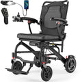 Morrean 33lbs Lightweight Electric Wheelchair, T700 Carbon Fiber All Terrain Motorized Wheelchairs for Seniors,20 Miles