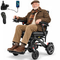 VERPAL Lightweight Foldable Electric Wheelchair for Adults Seniors,Upgrade T700 Carbon Fiber Motorized Power Wheelchair,330lbs