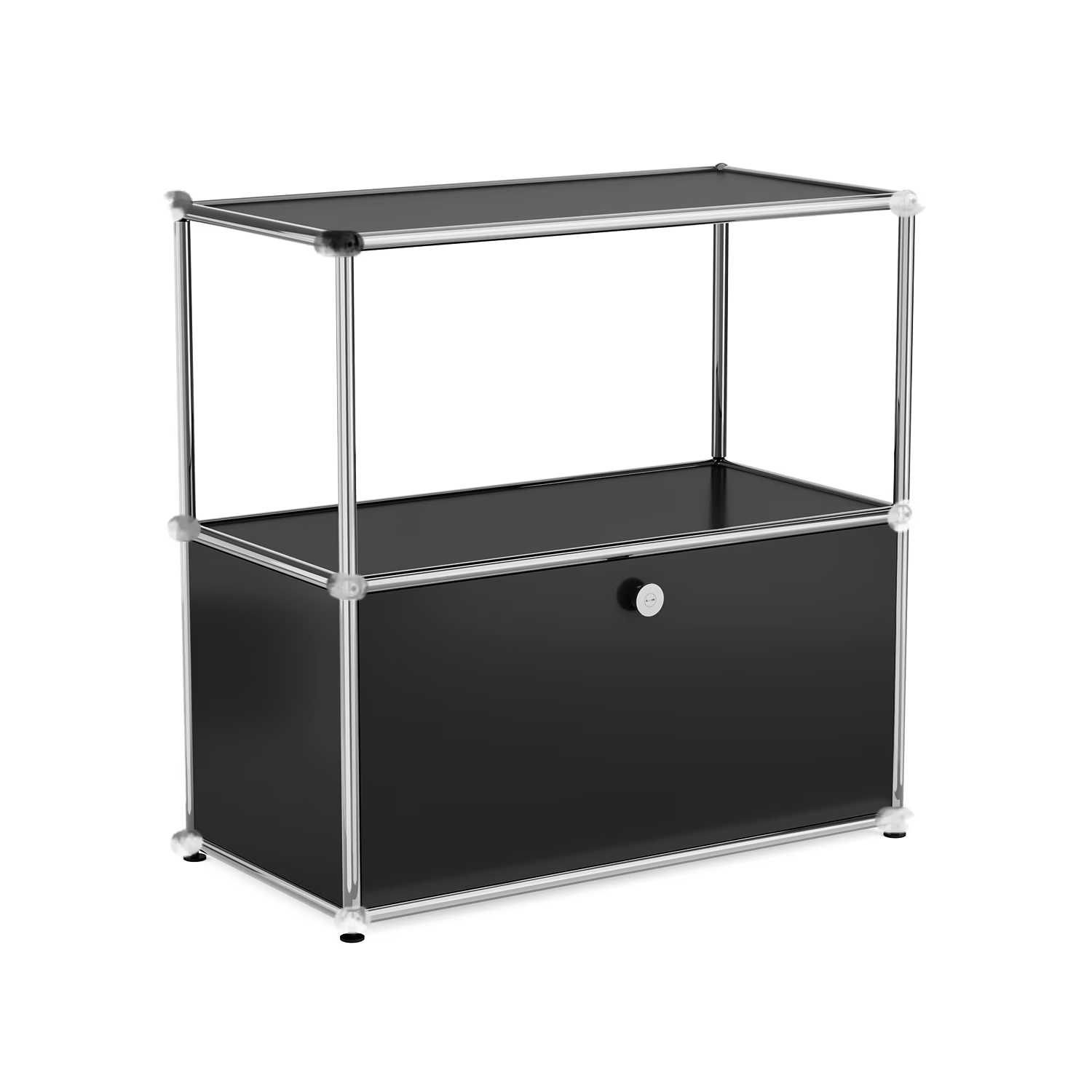 Raffle Pinker Metal Storage Organizer Cube Storage Cabinet Modern Accent Steel Organizer for Living Room Bedroom,White