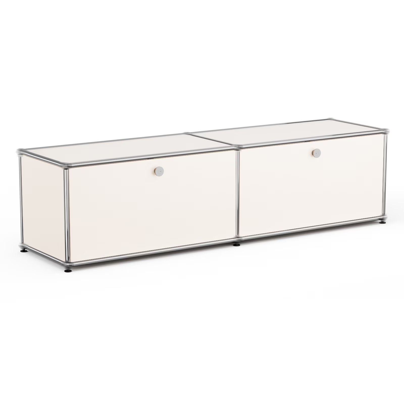 Raffle Pinker Metal Storage Organizer Cube Storage Cabinet Modern Accent Steel Organizer for Living Room Bedroom,White
