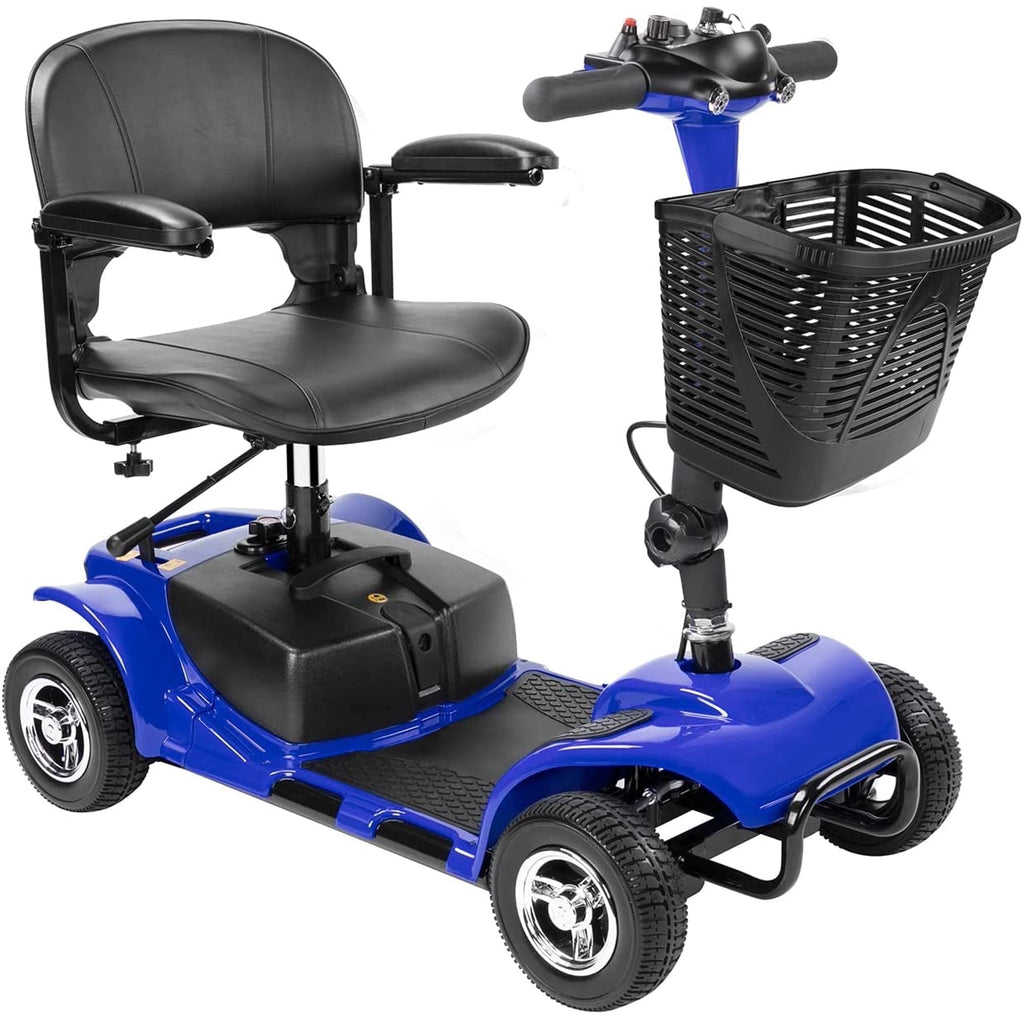 Verpal Upgrade 4 Wheels Mobility Scooter for Seniors, Foldable Electric Powered Mobility Wheelchair for Adult, 350lbs