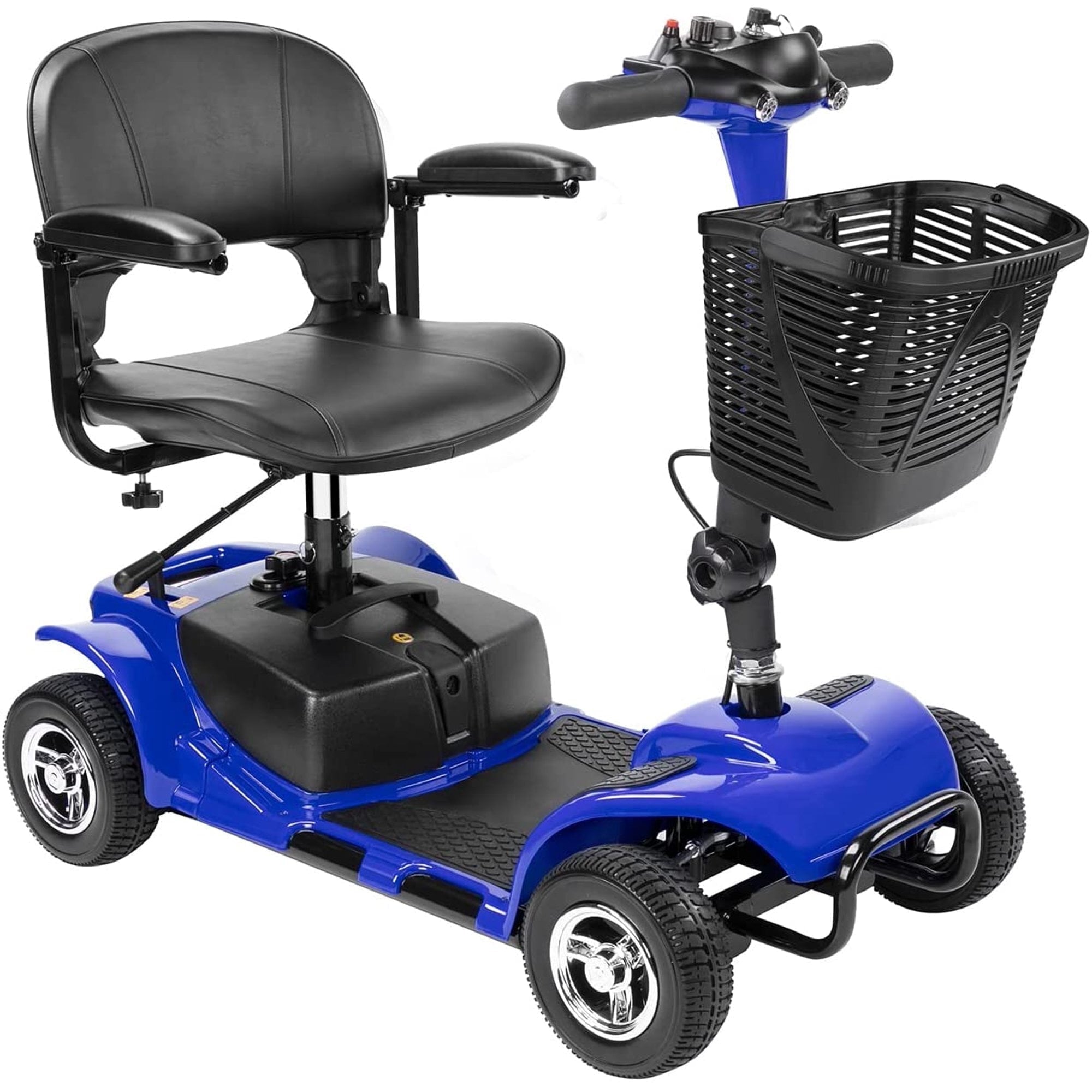 Verpal Upgrade 4 Wheels Mobility Scooter for Seniors, Foldable Electric Powered Mobility Wheelchair for Adult, 350lbs