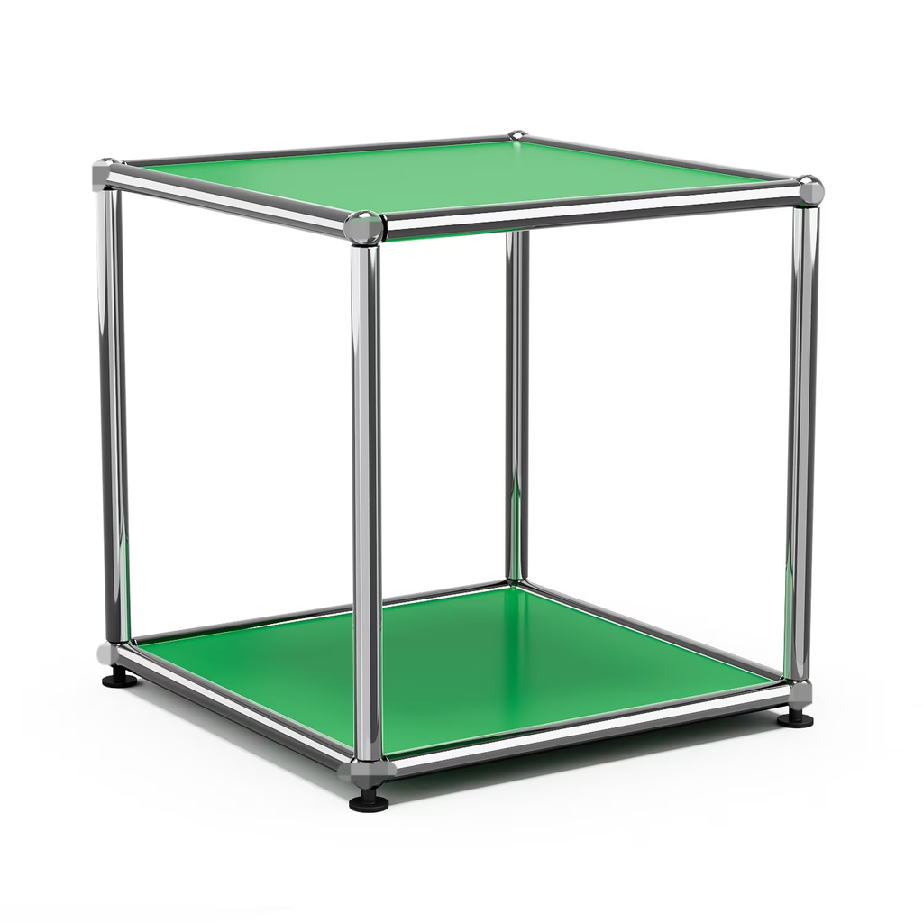 Modern Accent Cabinets,Freestanding Metal Cube Storage Cabinet for Living Room