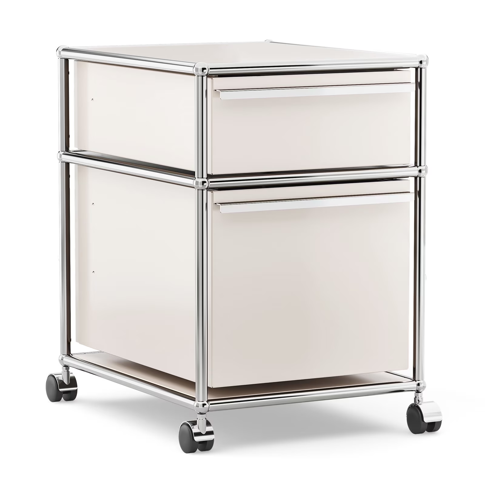 Raffle Pinker Metal Storage Cabinets with 3 Drawers,Rolling Accent Cabinets Storage Organizer for Home Office,Black