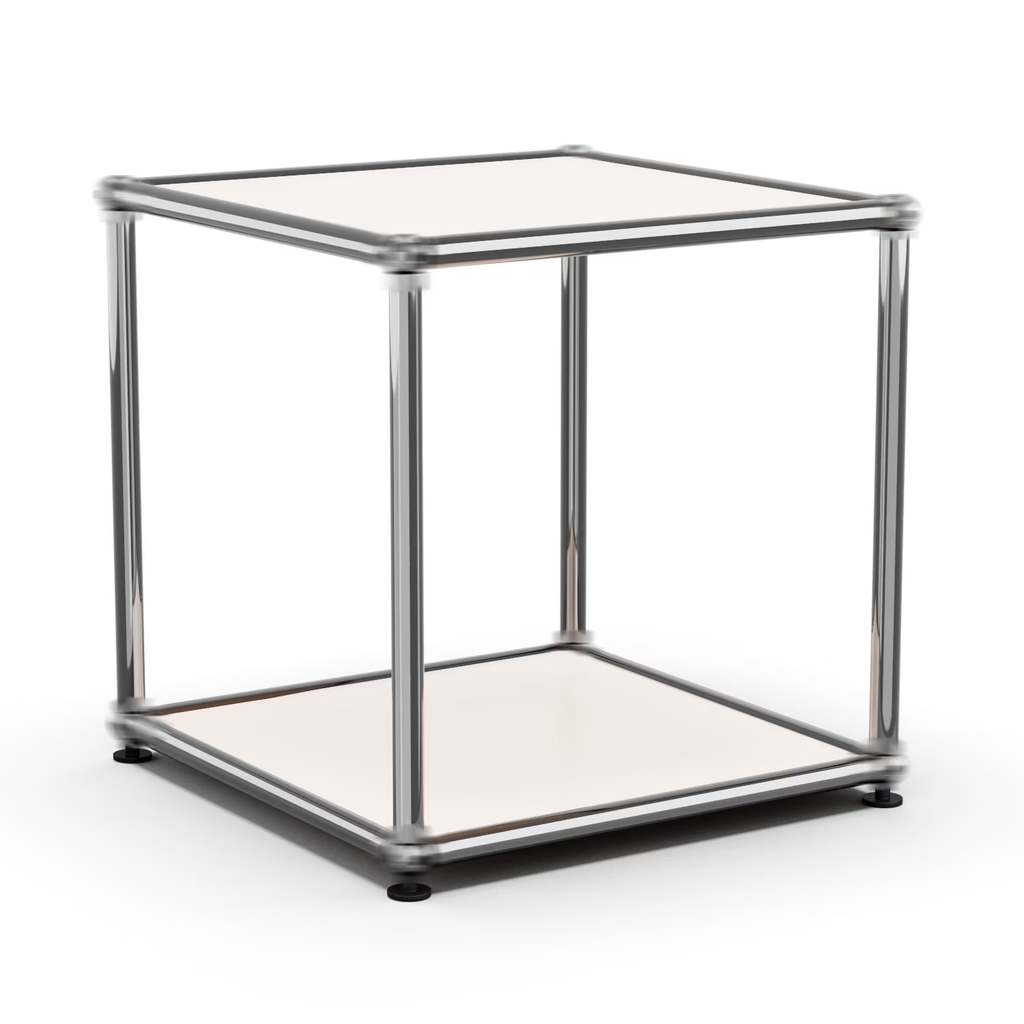 Modern Accent Cabinets,Freestanding Metal Cube Storage Cabinet for Living Room