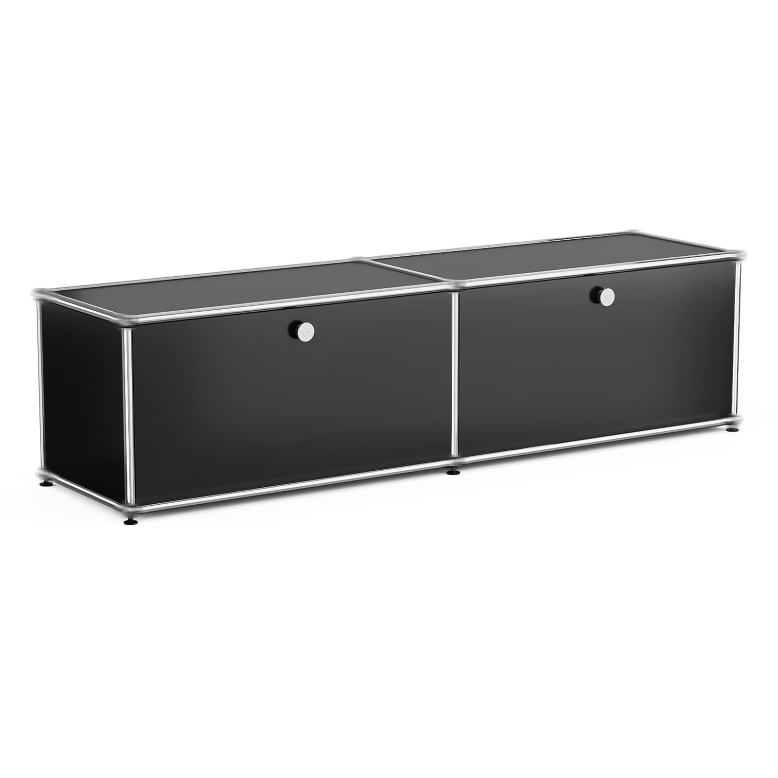 Cottinch Floorstanding Accent Cabinet,Metal Storage Cabinets with 2 Doors for Living Room Bedroom