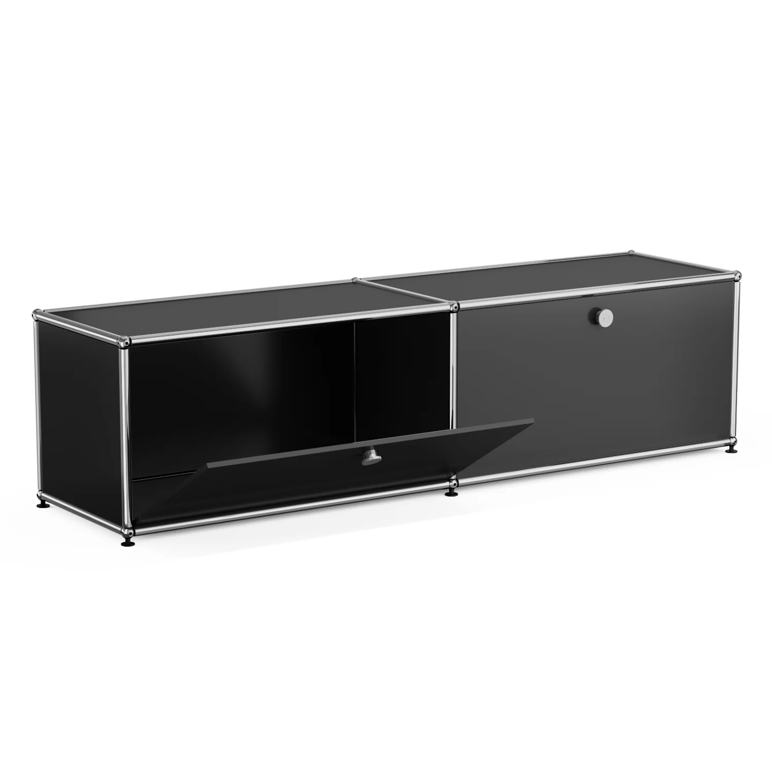 Cottinch Floorstanding Accent Cabinet,Metal Storage Cabinets with 2 Doors for Living Room Bedroom