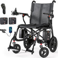 Verpal Upgraded T700 Ultra Light Carbon Fiber Electric Wheelchair, 27.56 Lbs Foldable Portable Mobility Chair, 330 Lbs Max Load for Adults