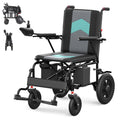 Morrean Electric Wheelchair Foldable All Terrain Motorized Wheelchairs for Seniors,Max 3.7Mph,500W Motors,Black