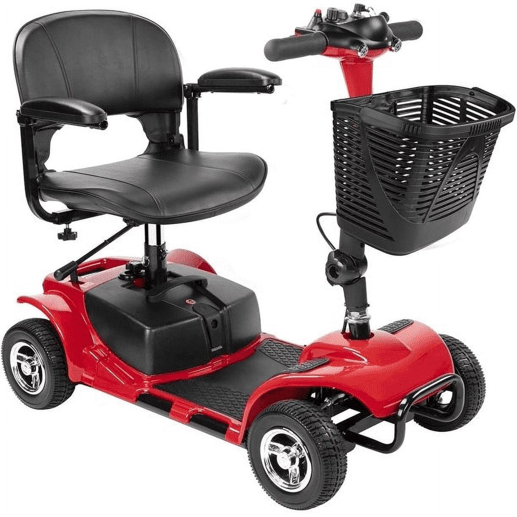 Morrean 4 Wheels Mobility Scooter, Electric Powered Wheelchair Device for Travel, Best Gift for Elderly