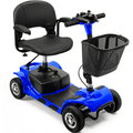 Morrean 4 Wheels Mobility Scooter, Electric Powered Wheelchair Device for Travel, Best Gift for Elderly