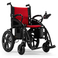Morrean Electric Power Wheelchair Foldable Motorized Wheelchairs for Adults Seniors,25 Miles Range,Red