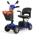 Morrean 4 Wheel Electric Powered Mobility Scooter for Seniors for Travel, Adults, Elderly, Blue