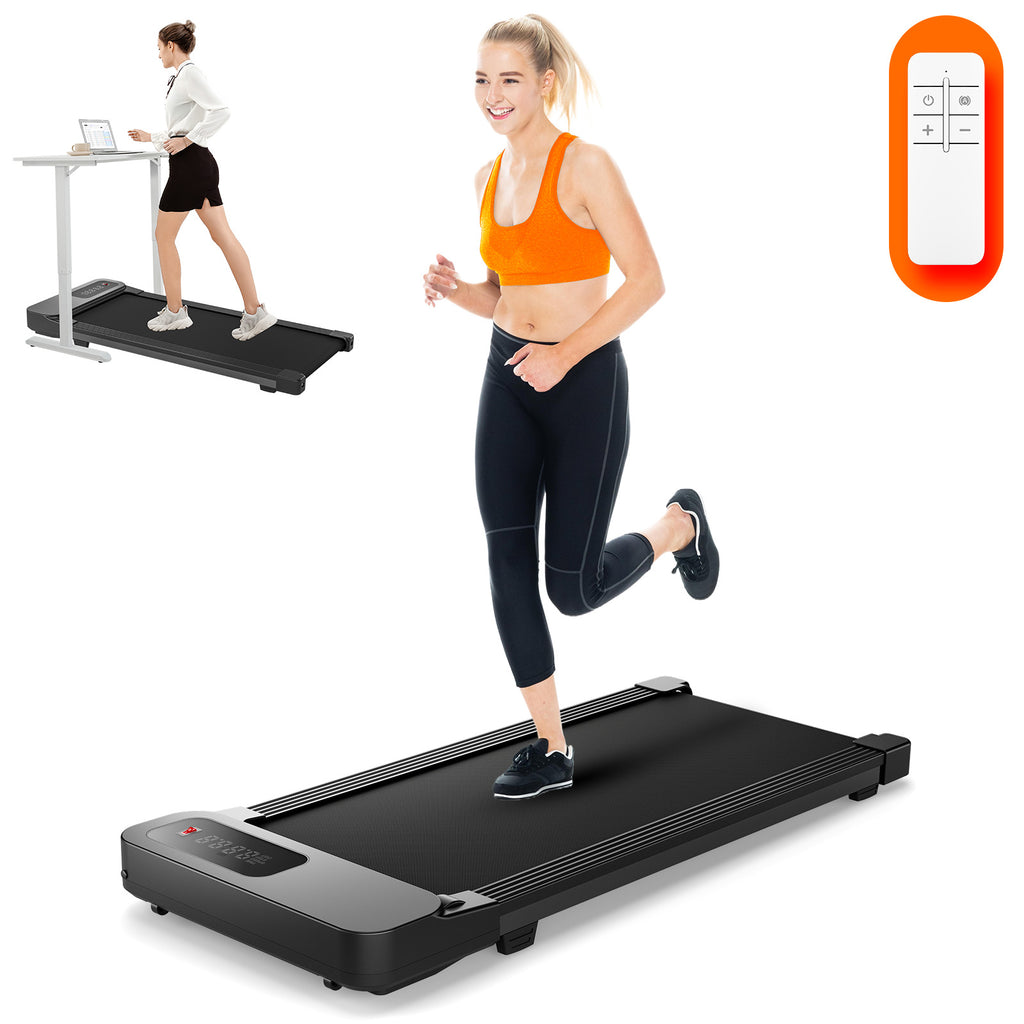 Morrean Walking Pad Portable with Automatic transmission dual mode, 40"*16 Walking Area Under Desk Treadmill with Remote Control, 3.0 HP Ultra-Quiet Walking and Jogging Machine for Office Home
