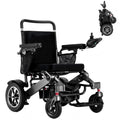 VERPAL Electric Wheelchair for Adult 300 lbs,Lightweight Foldable Motorized Wheelchairs,500W Motors,25 Miles Range,All Terrain,Black Silver