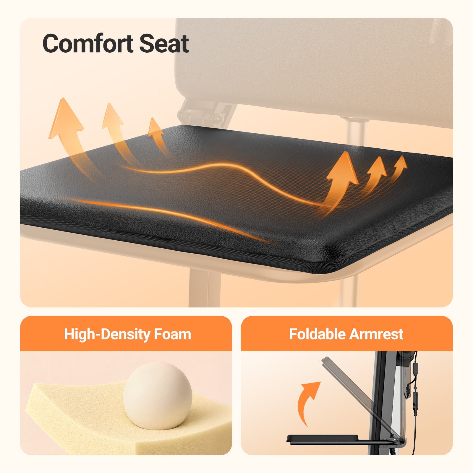 VERPAL Electric Patient Lift Transfer Chair for Elderly Falls, Floor Lift Chair with T-stabilized Base, Support Up to 440 LBS