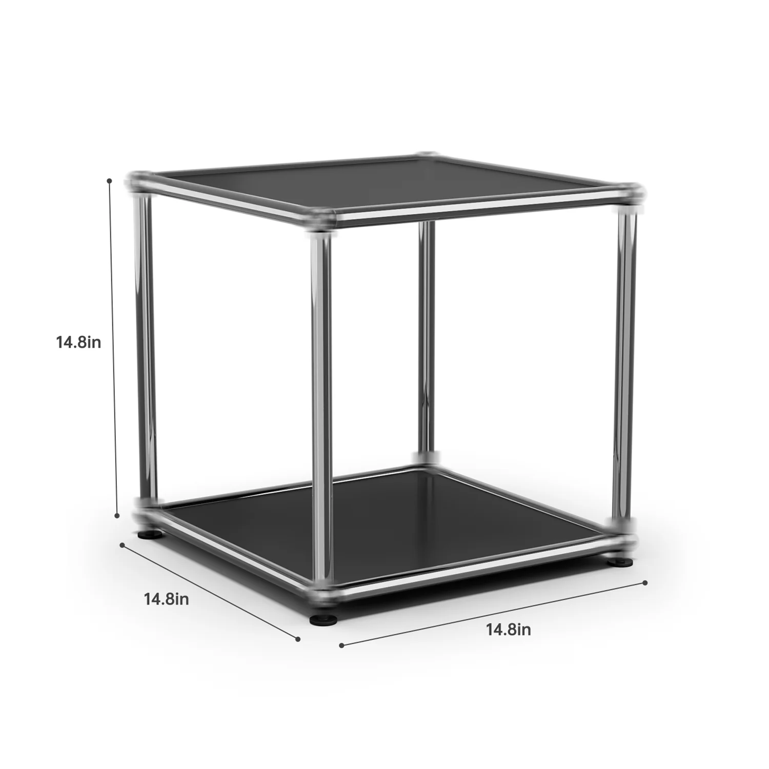 Modern Accent Cabinets,Freestanding Metal Cube Storage Cabinet for Living Room