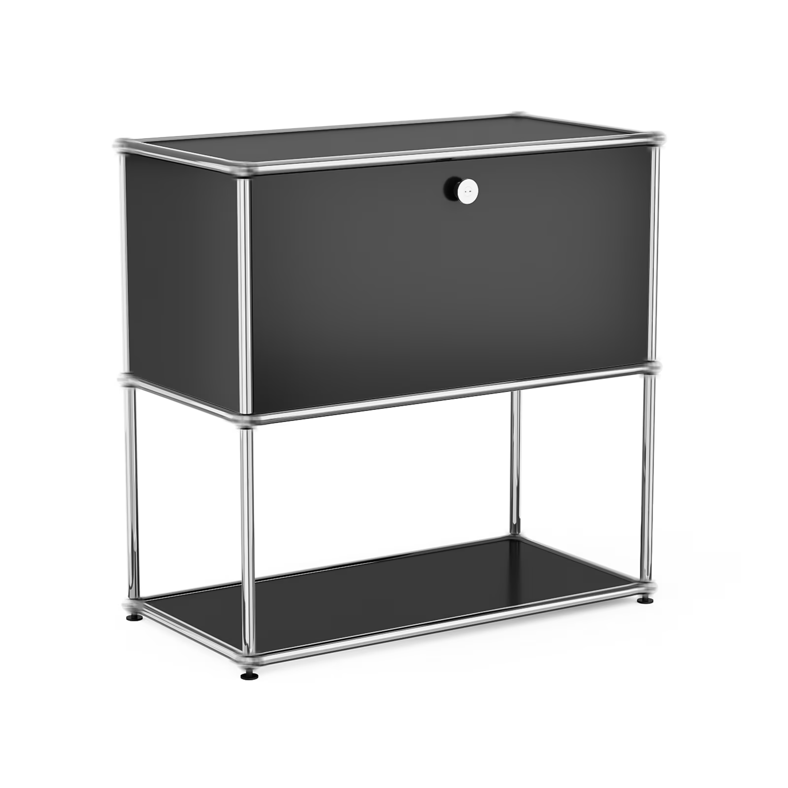 Raffle Pinker Metal Storage Organizer Cube Storage Cabinet Modern Accent Steel Organizer for Living Room Bedroom,White