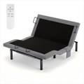 Raffle Pinker Adjustable Queen Bed Frame Electric Power Metal Bed Base,Remote Control,Head & Foot Incline,1000lb Support,Black