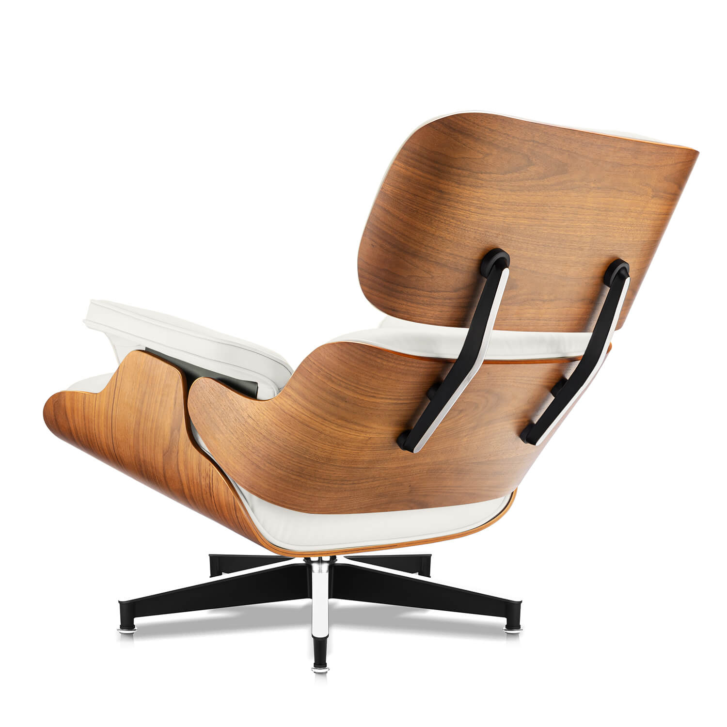Walnut Plywood Lounge Chair and Ottoman - Eames Replica