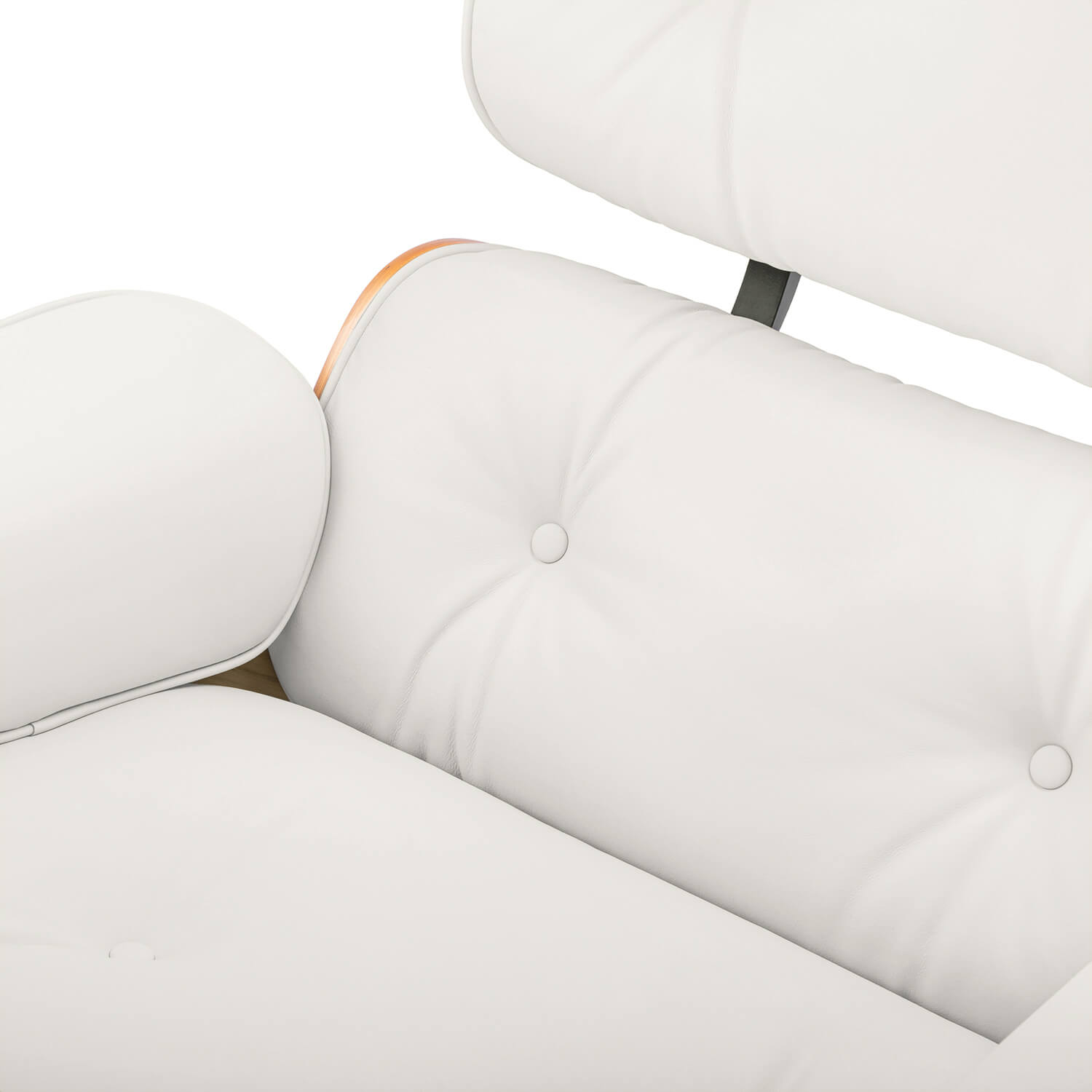 Walnut Plywood Lounge Chair and Ottoman - Eames Replica