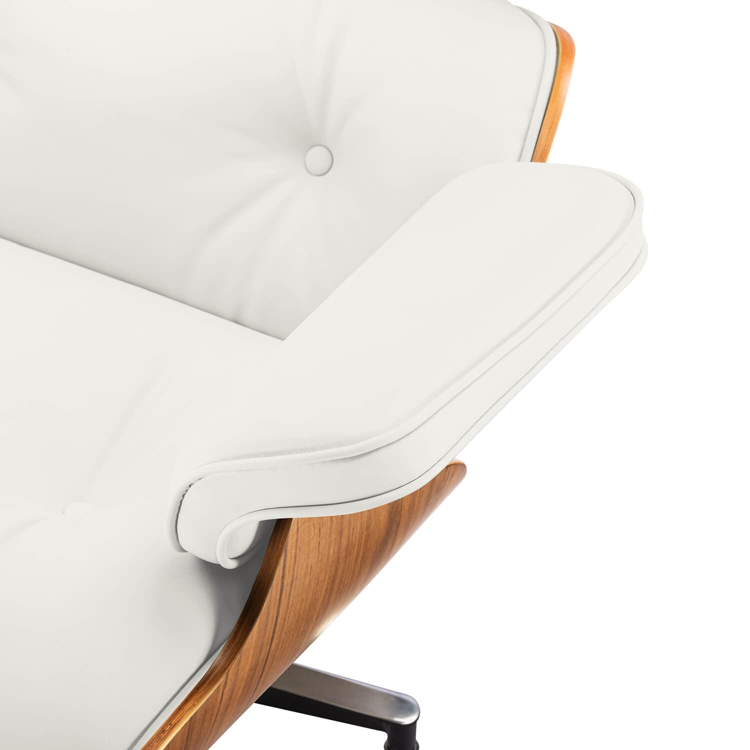 Walnut Plywood Lounge Chair and Ottoman - Eames Replica