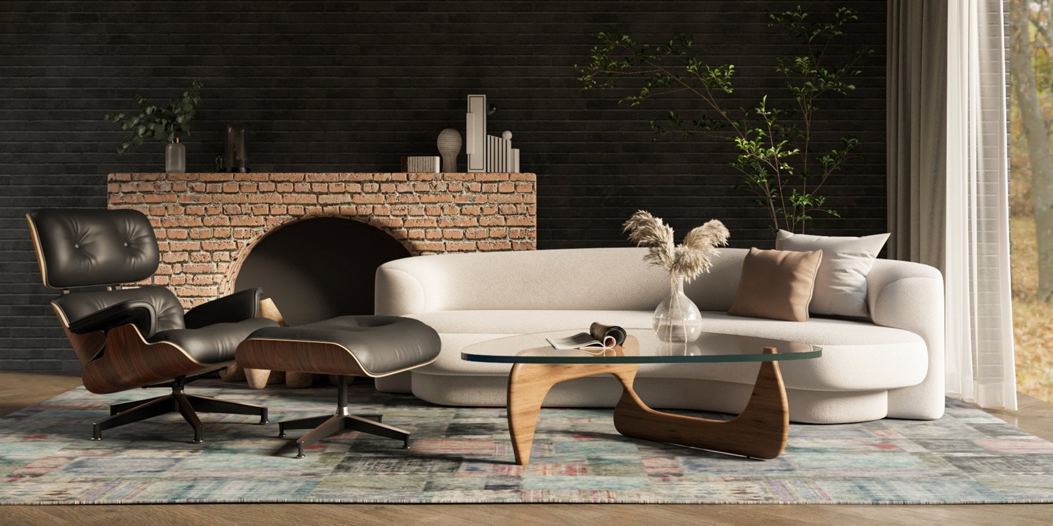 Plywood Lounge Chair&Ottoma - Eames Replica