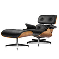 Walnut Plywood Lounge Chair and Ottoman - Eames Replica