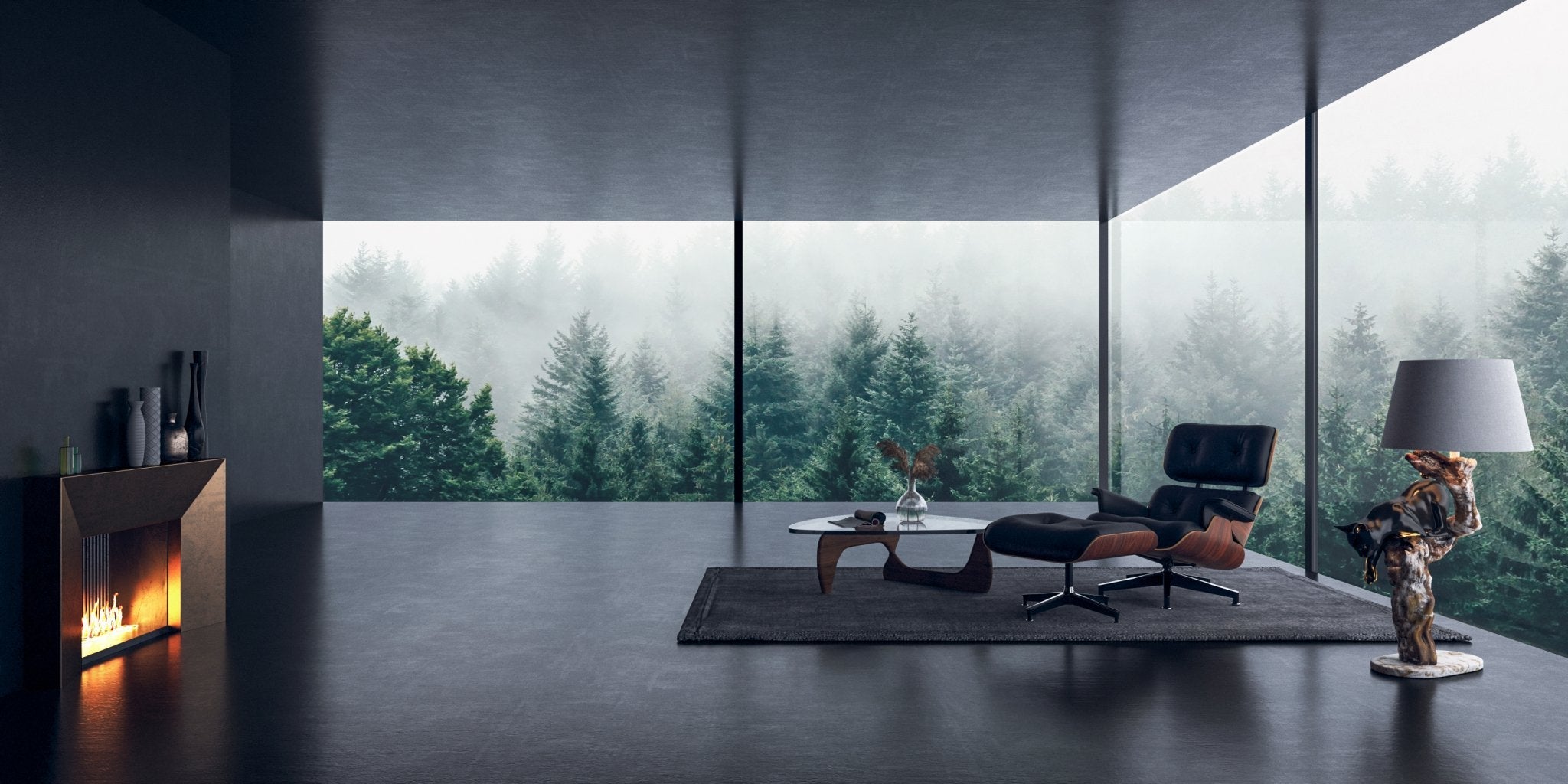 Plywood Lounge Chair&Ottoma - Eames Replica