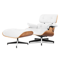 Walnut Plywood Lounge Chair and Ottoman - Eames Replica