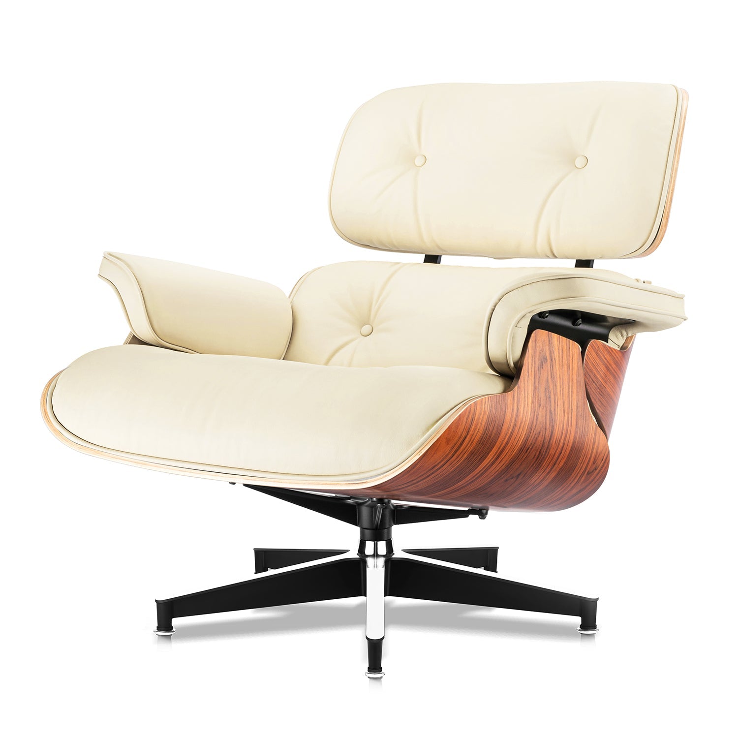 Palisander Plywood Lounge Chair and Ottoman - Eames Replica