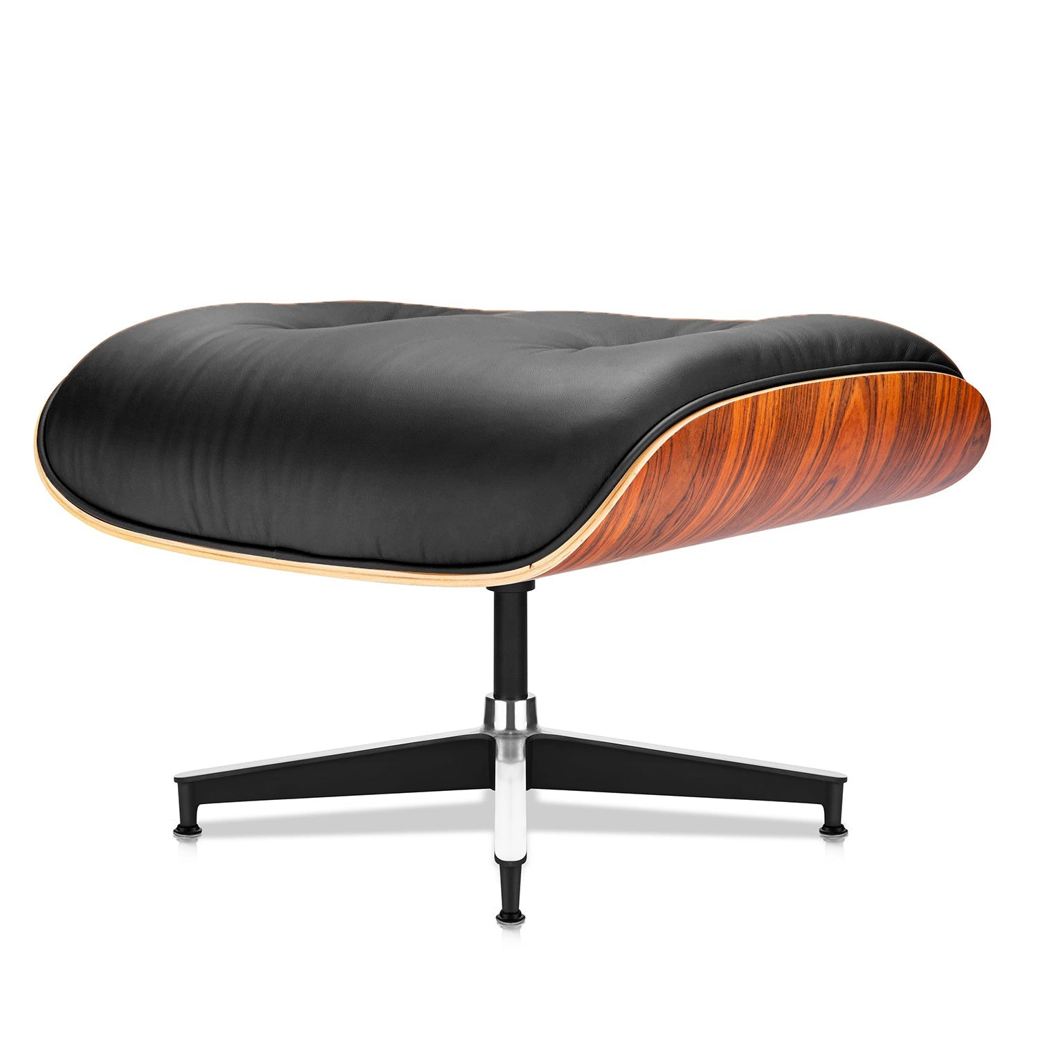 Palisander Plywood Wood Lounge Chair and Ottoman - Eames Replica