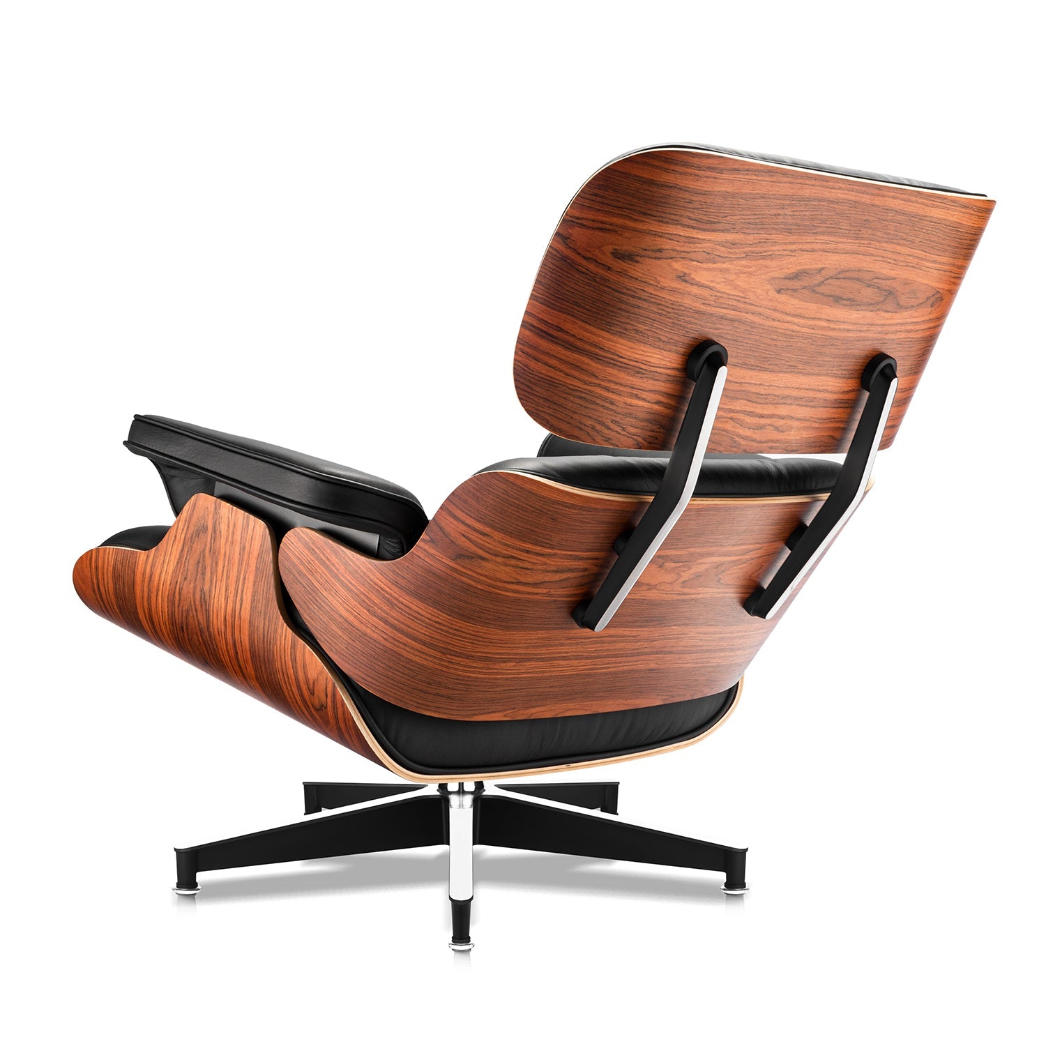 Palisander Plywood Wood Lounge Chair and Ottoman - Eames Replica