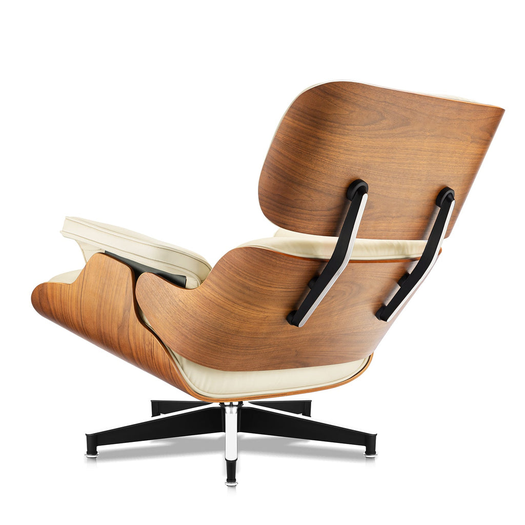 Walnut Plywood Lounge Chair and Ottoman - Eames Replica