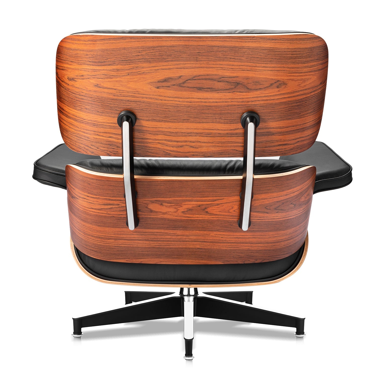 Palisander Plywood Wood Lounge Chair and Ottoman - Eames Replica