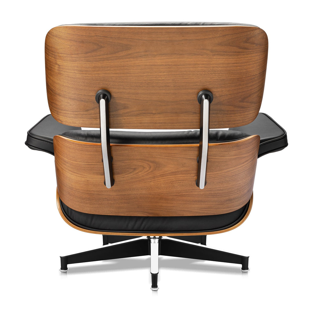 Walnut Plywood Lounge Chair and Ottoman - Eames Replica