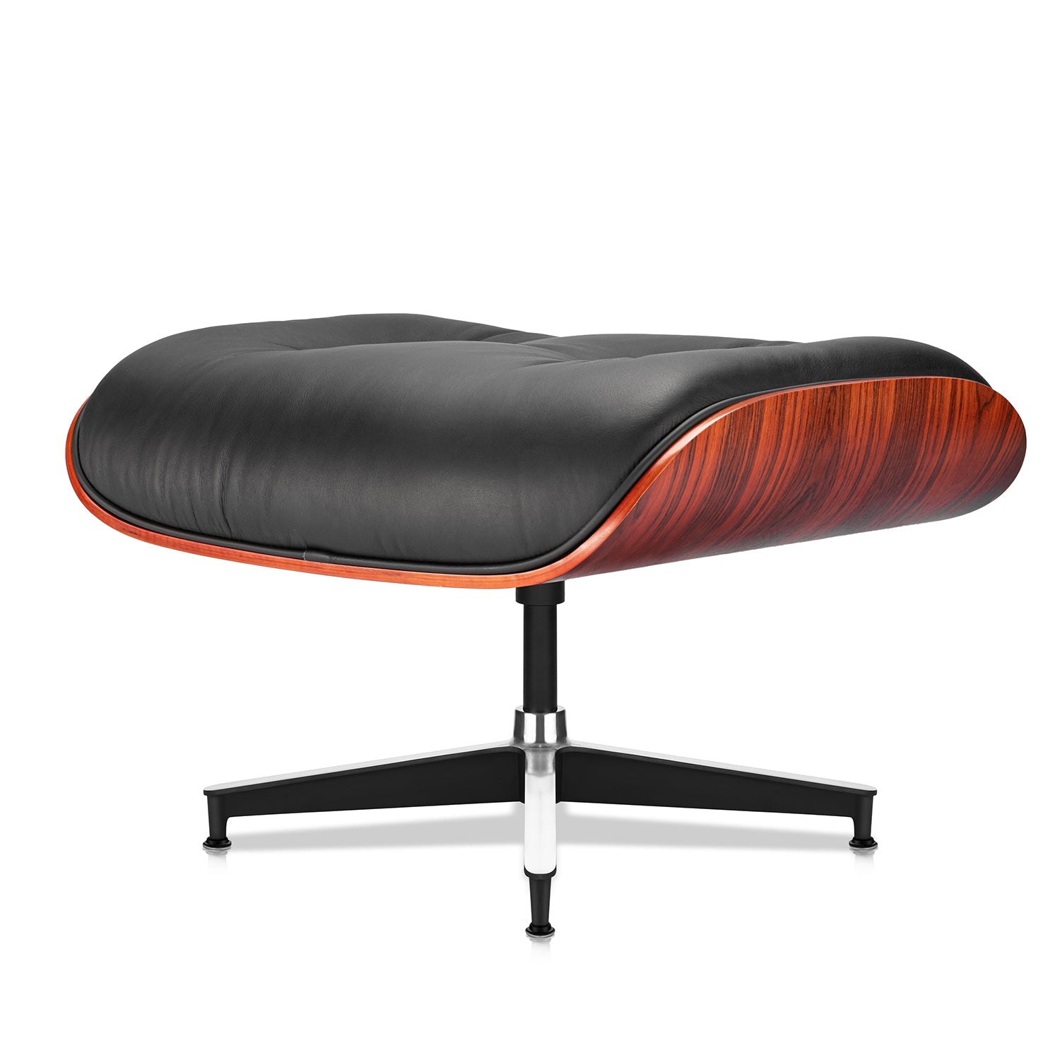 Olied Palisander Plywood Lounge Chair and Ottoman - Eames Replica