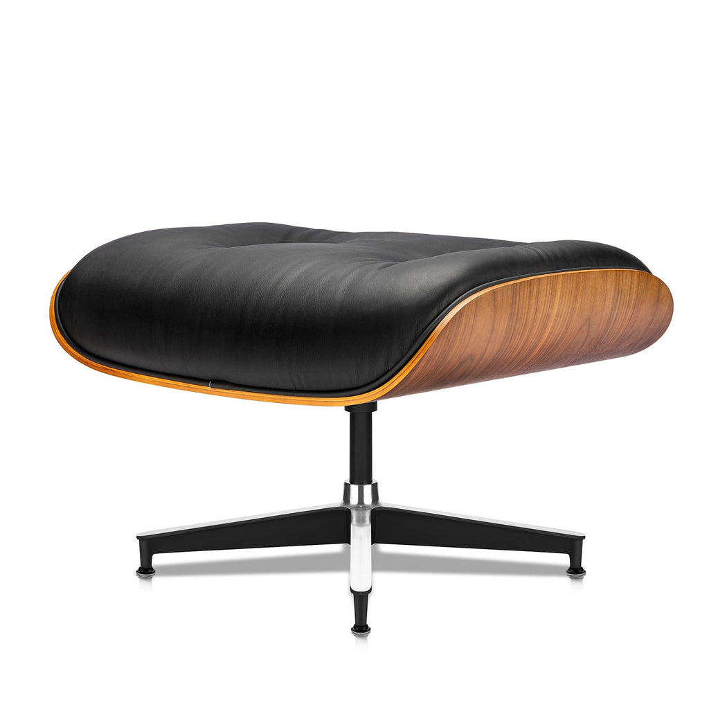 Walnut Plywood Lounge Chair and Ottoman - Eames Replica