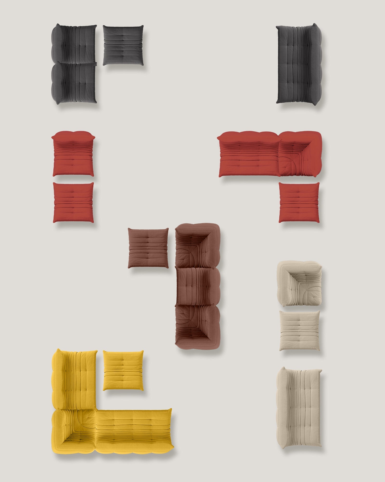 Fireside Chair, Mid Century Floor Sofa - Togo Replica