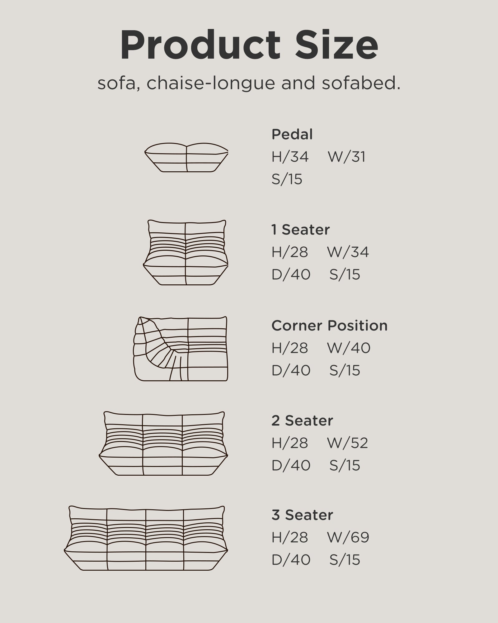 Suede Fireside Chair - Togo Fireside Chair Replica